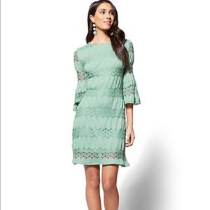 NY & Company textured lace shift mini dress
